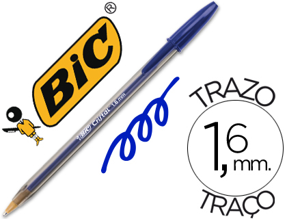 Bolígrafo Bic Cristal Large tinta azul